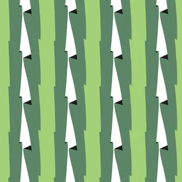 Vector seamless texture background pattern. Hand drawn, green, black, white c Stock Illustration