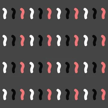 Vector seamless texture background pattern. Hand drawn, grey, black, red, whi Stock Illustration