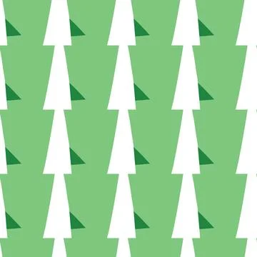 Vector seamless texture background pattern. Hand drawn, green, white colors. Stock Illustration