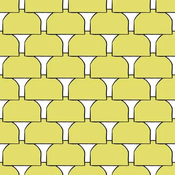 Vector seamless texture background pattern. Hand drawn, yellow, black, white  스톡 일러스트