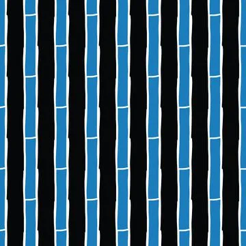 Vector seamless texture background pattern. Hand drawn, blue, black, white co Stock Illustration