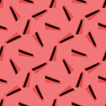 Vector seamless texture background pattern. Hand drawn, red, black colors. Illustrazione stock