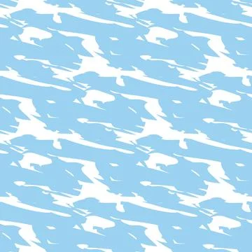 Vector seamless texture background pattern. Hand drawn, blue, white colors. Stock Illustration