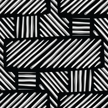Vector seamless texture background pattern. Hand drawn, black, grey, white co Illustrazione stock