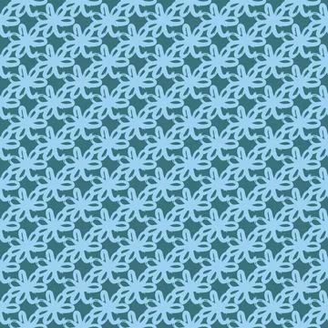 Vector seamless texture background pattern. Hand drawn, blue colors. Stock Illustration
