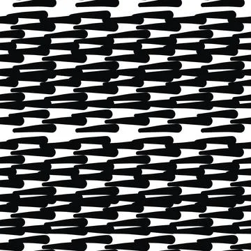 Vector seamless texture background pattern. Hand drawn, black, white colors. Stock Illustration