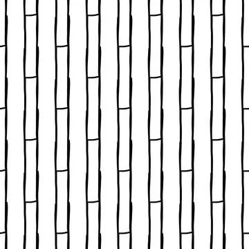 Vector seamless texture background pattern. Hand drawn, black, white colors. Stock Illustration