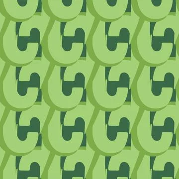 Vector seamless texture background pattern. Hand drawn, green colors. Stock Illustration