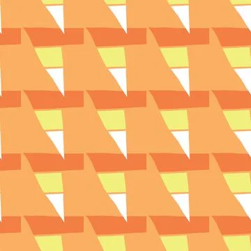 Vector seamless texture background pattern. Hand drawn, orange, yellow, white Stock Illustration