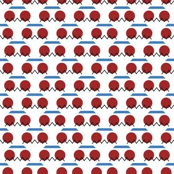 Vector seamless texture background pattern, geometric and colored Stock Illustration