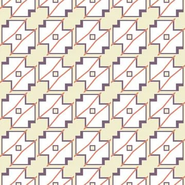 Vector seamless texture background pattern, geometric and colored Stock Illustration