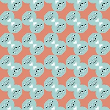 Vector seamless texture background pattern, geometric and colored Illustrazione stock