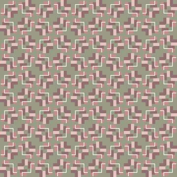 Vector seamless texture background pattern, geometric and colored Stock Illustration