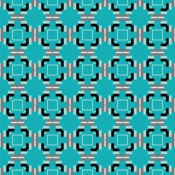 Vector seamless texture background pattern, geometric and colored Stock Illustration