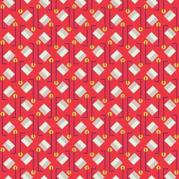 Vector seamless texture background pattern, geometric and colored Illustrazione stock