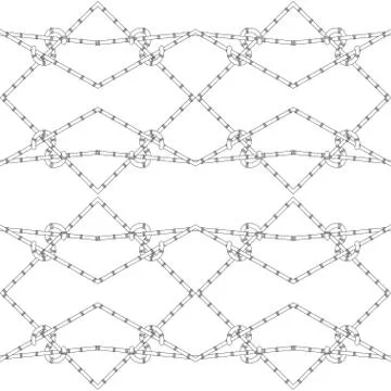 Vector seamless texture with bamboo stems on white background Stock-Illustration