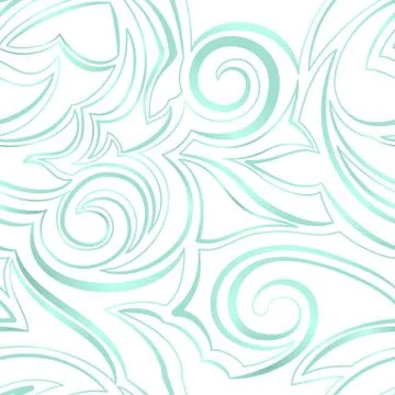 Vector seamless texture of blue or turquoise lines with different thicknesses Stock Illustration