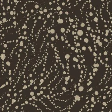 Vector seamless texture of brown color from blots or circles on a brown Stock Illustration
