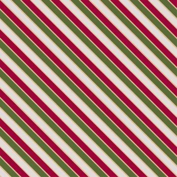Vector seamless texture in Christmas colors with slating lines . Illustrazione stock
