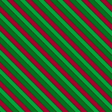 Vector seamless texture in Christmas colors with slating lines . Illustrazione stock