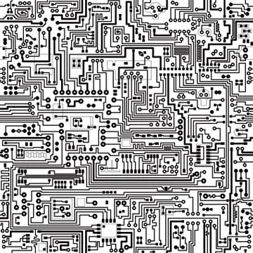 Vector seamless texture. connections and contacts. Stock Illustration