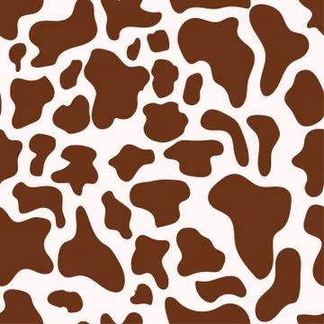 Vector seamless texture. Cow spots. Trendy background. Illustrazione stock