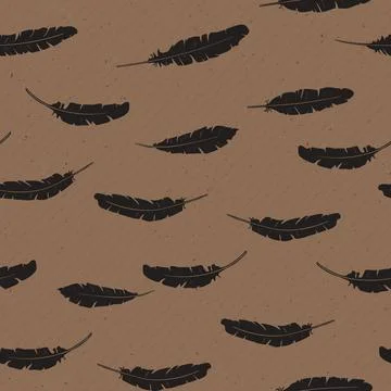 Vector seamless texture of craft paper background Stock Illustration