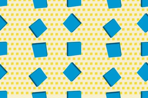 Vector seamless texture with cubes. Modern background Illustrazione stock