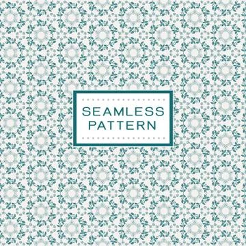 Vector seamless texture with flowers traditional pattern. Stock Illustration