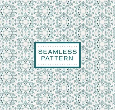 Vector seamless texture with flowers traditional pattern. Stock Illustration