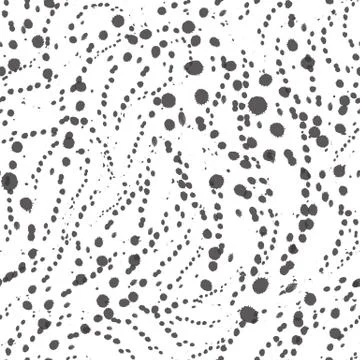 Vector seamless texture of gray color from blots or circles on a white Stock Illustration
