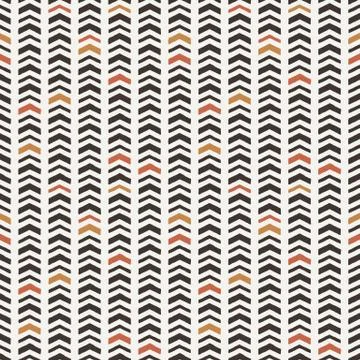 Vector seamless texture of hand-drawn arrows or chevrons Illustrazione stock