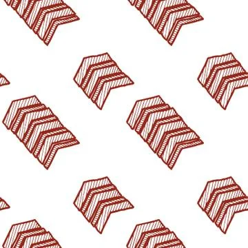 Vector seamless texture of hand-drawn arrows or chevrons Illustrazione stock