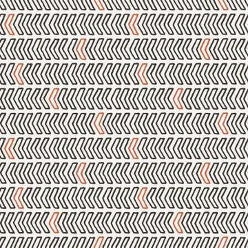 Vector seamless texture of hand-drawn arrows or chevrons Stock Illustration