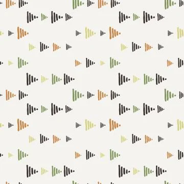 Vector seamless texture of hand-painted triangles Illustrazione stock