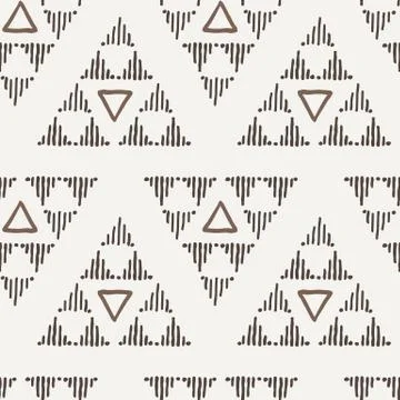 Vector seamless texture of hand-painted triangles Illustrazione stock