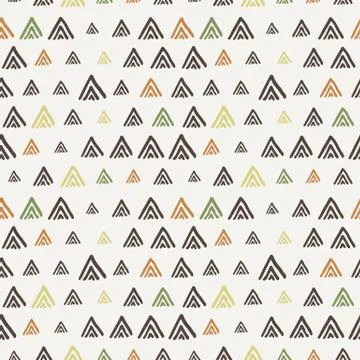 Vector seamless texture of hand-painted triangles Illustrazione stock