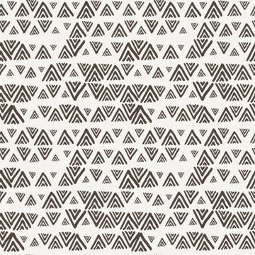Vector seamless texture of hand-painted triangles Illustrazione stock