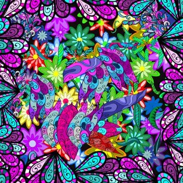 Vector seamless texture Stock Illustration