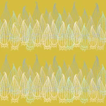 Vector seamless texture with lace. Compound  spring pattern. 스톡 일러스트