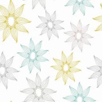 Vector seamless texture with lace. Stock Illustration