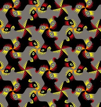 Vector seamless texture. Modern geometric background. Stock Illustration