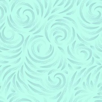 Vector seamless texture in pastel colors on a turquoise background. Smooth ar Stock Illustration