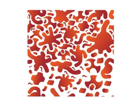 Vector seamless texture. Plasma gradient bubbles on a white background Stock Illustration