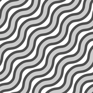Vector seamless texture. Repeating pattern of wavy lines in different colors. Stock Illustration