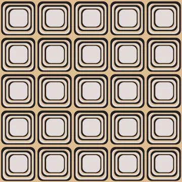 Vector seamless texture with rounded squares looking like old tv Illustrazione stock