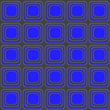 Vector seamless texture with rounded squares looking like old tv Illustrazione stock
