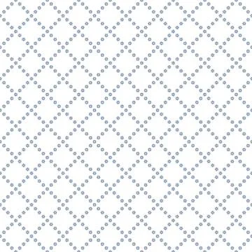 Vector seamless texture. Small flowers on a white background. Grid texture Stock Illustration