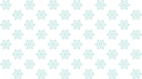 Vector seamless texture with snowflakes. Flat style. Stock Illustration