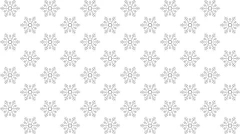 Vector seamless texture with snowflakes. Flat style. Illustrazione stock